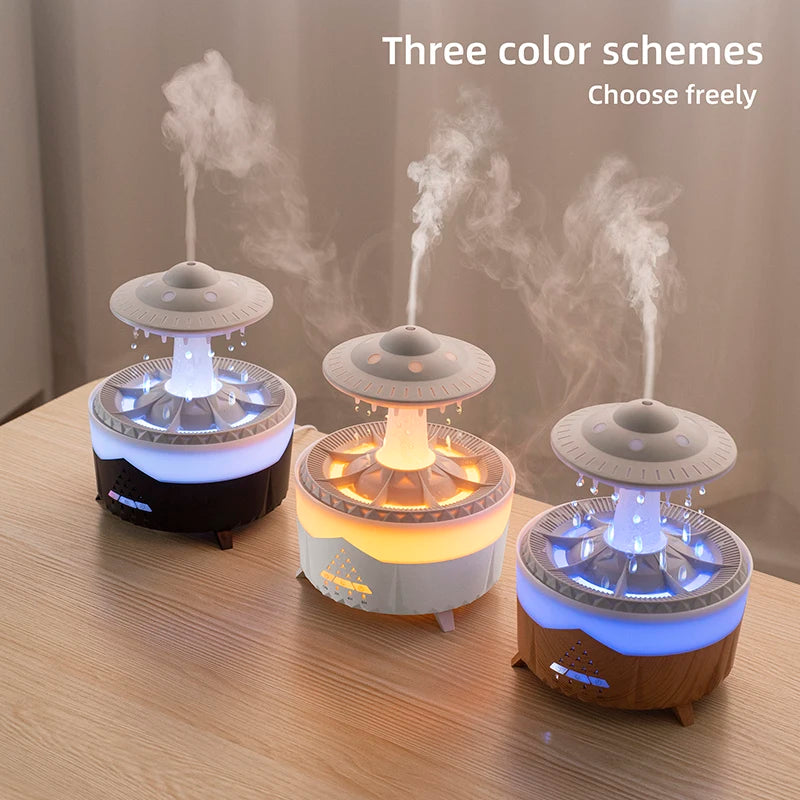 RAINFLOW Ultrasonic Humidifier - Rain Cloud Diffuser with LEDS & Remote