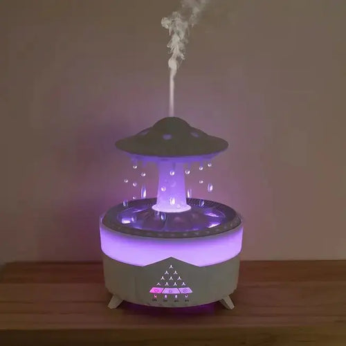 RainFlow Sanctuary™ | Biophilic Rain Cloud Humidifier & Aroma Diffuser - RainFlowWoodenUSRainFlow